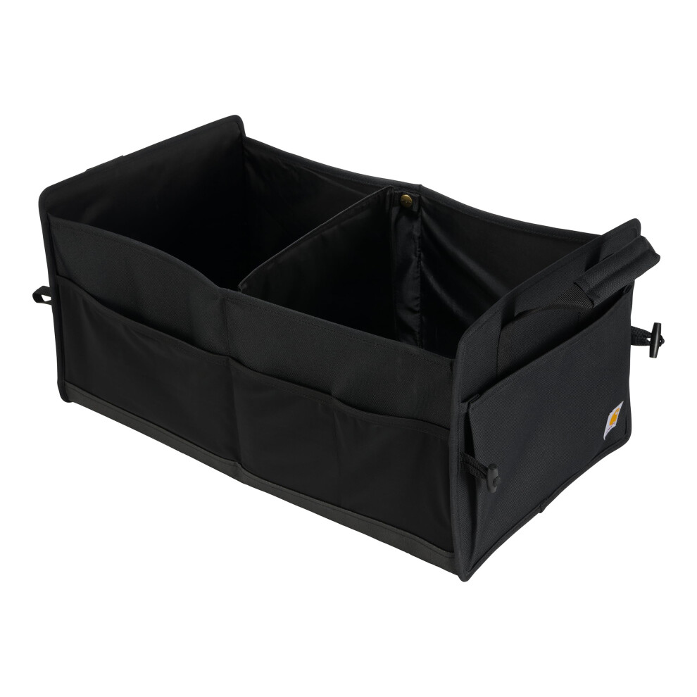 Carhartt Universal Collapsible Cargo Trunk Organizer Portable Accessory Storage Organizer For Automotive Suv Trucks & Cars Black One Size