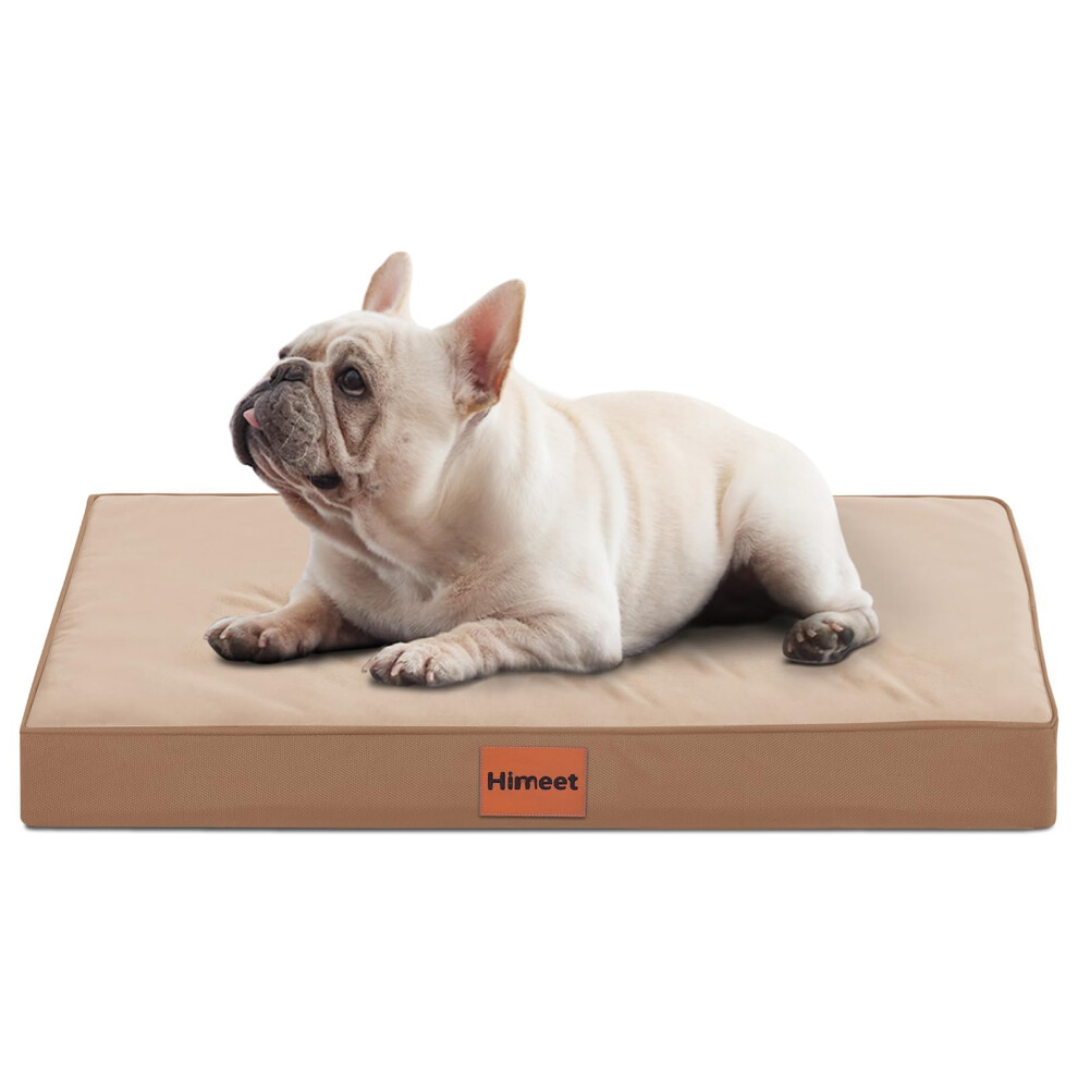 HIMEET - Panier d'extérieur pour chien de taille moyenne, imperméable, avec doublure en plastique, lavable, orthopédique, avec housse souple et a