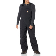 Carhartt mens Storm Defender Loose Fit Heavyweight Bibs Overalls, Black, XX-Large Tall US