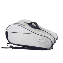 WILSON 1914 Heritage Tennisschl gertasche f r bis zu 12 Schl ger, Creme/Dunkelblau