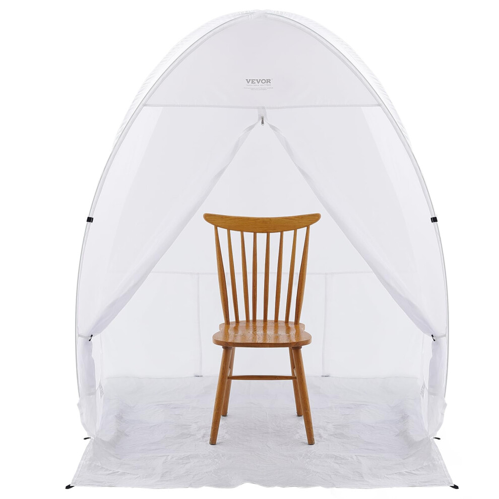 VEVOR Paint Booth Tent  60 x 60 x 70 in Pop-Up Portable Spray Paint Tent with Built-in Floor  Exhaust Window and Storage Bag  Foldable Paint Booth for