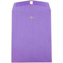 TUKKOPAPERI 9 x 12 värillisiä kirjekuoria, joissa suljin - violetti violetti kierrätetty - 100 kpl / pakkaus