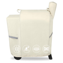 Housse de barbecue pour Traeger Pro 22 et 575 Series - Housse 600D robuste, imperméable et résistante à la décoloration avec cordons élastiques.