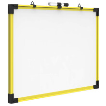 Quartet Industrial Magnetic Whiteboard 24 x 18 tommer gul ramme (724120)