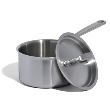 Made In Cookware - 2 Quart Stainless Steel Saucepan with Lid - 5 Ply Stainless Clad Sauce Pan - Professional Cookware - Crafted in Italy - Induction C