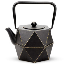 Tenier en fonte Teapot tovetop coagere en caser en fonte japonaise The Kettle Diamond Design Ta Pot avec infuseur amovible pour the lache 30 once