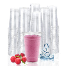 TashiBox muanyag poharak [20 oz 100 cssze] Clear Crystal eldobhat muanyag poharak turmix poharak