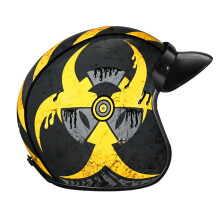 Daytona Helmets 3/4 Shell Open Face Motorcycle Helmet - DOT Approved Lightweight & Comfortable Vintage Design for Scooter Cruiser & Street Bikes -