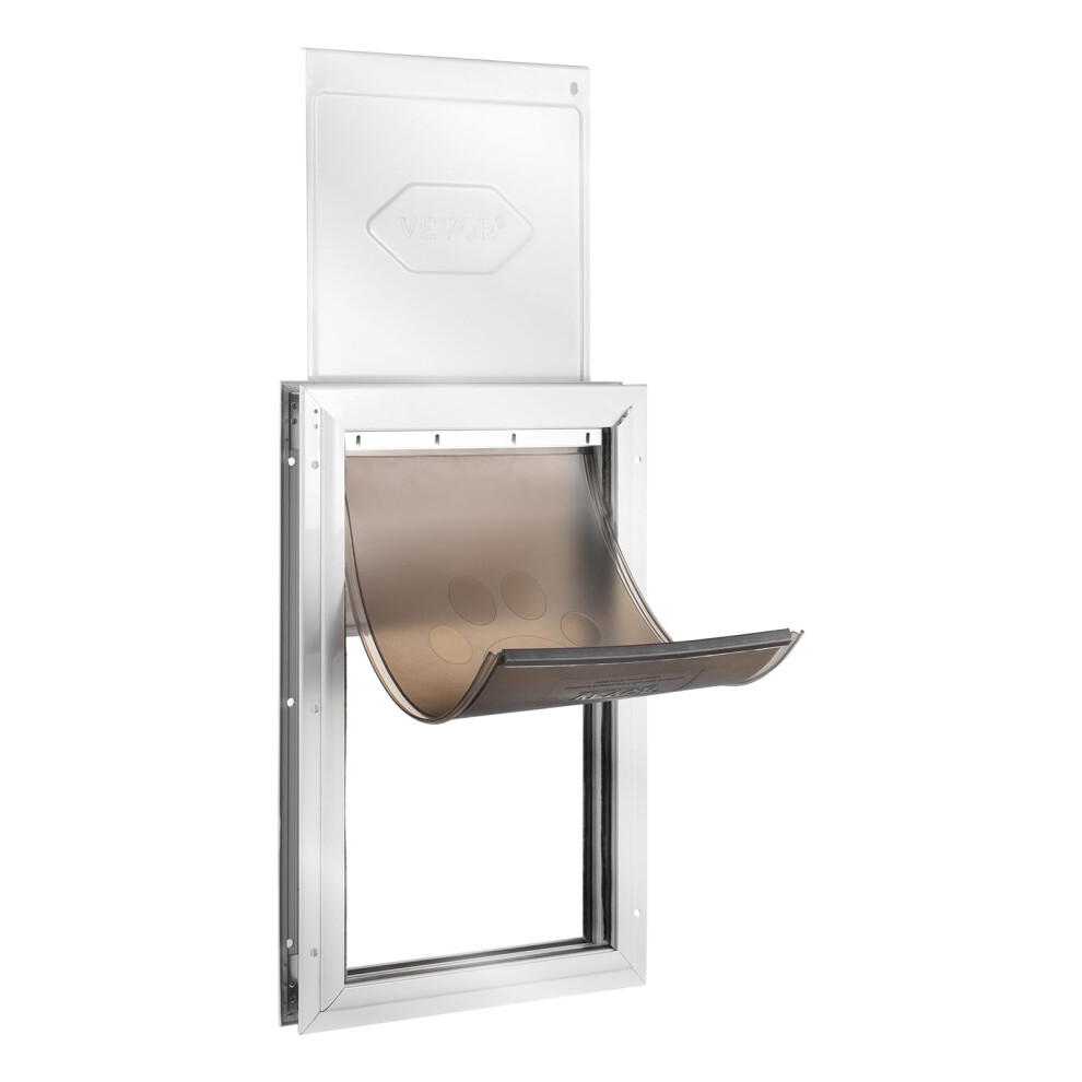 Photos - Other for Dogs Vevor Pet Door for Interior and Exterior Doors Aluminum Frame Metal Closing Panel and Lock Strong and Durable Dog Door Pet D 