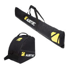AUMTISC Ski Bags Borsa imbottita per sci e scarponi, 2 pezzi, per viaggi aerei, scarponi da sci, taglia 13, lunghezza regolabile, fino a 200 cm (