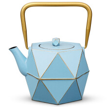 Tenier en fonte toapot toveetop sr en caser japonais th th de diamant de bouettle diamant avec infuseur amovible pour th lche 30 onces (900 ml) bleu