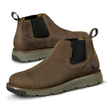 Botas de Trabajo Carhartt Millbrook 4" Romeo con Punta de Acero - Marrón Cuero, Resistentes al Deslizamiento