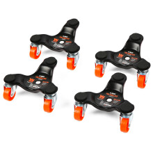 WEN DL6165 Carrello per trasloco mobili da 6 pollici e 165 libbre, set da 4 (1 confezione), nero