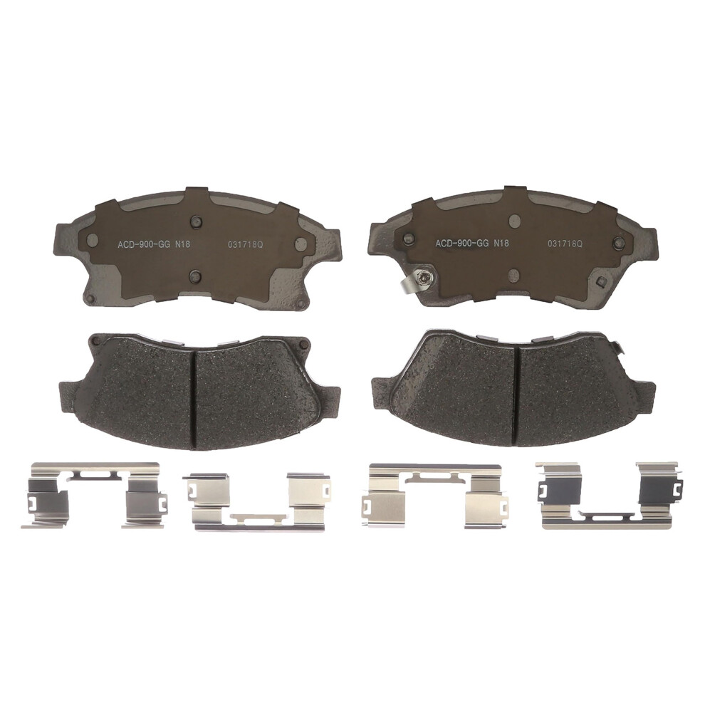 Acdelco 14D1522chf1 Ceramic Front Disc Brake Pad Set Silver 808709765844