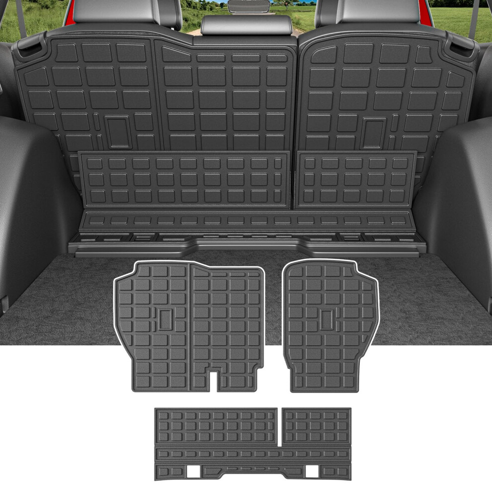 Powoq Fuel Cargo Mat Compatible With 2023 2024 2025 Honda Crv Trunk Mat Back Seat Protector Tpe Cargo Liner Replacement For 2023-2025 Honda Crv Access 754631963738