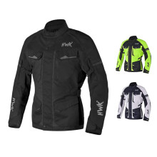 Giacca per motociclisti per tourne di avventura HWK per uomini resistenti all'acqua Cordura Textile Biker Giacca per uomini durevoli ed eleganti att