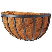 Arcadia Garden Products 1527 Halfronde hangende plantenbakmand voor wandmontage met kokosvoering 16""""
