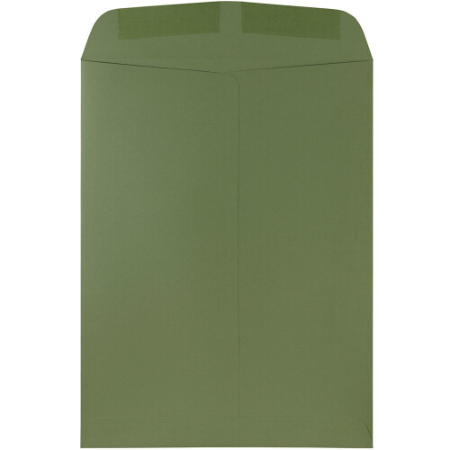 JAM PAPER 9 x 12 Open End Catalog Premium Envelopes - Olive - 100/Pack 1