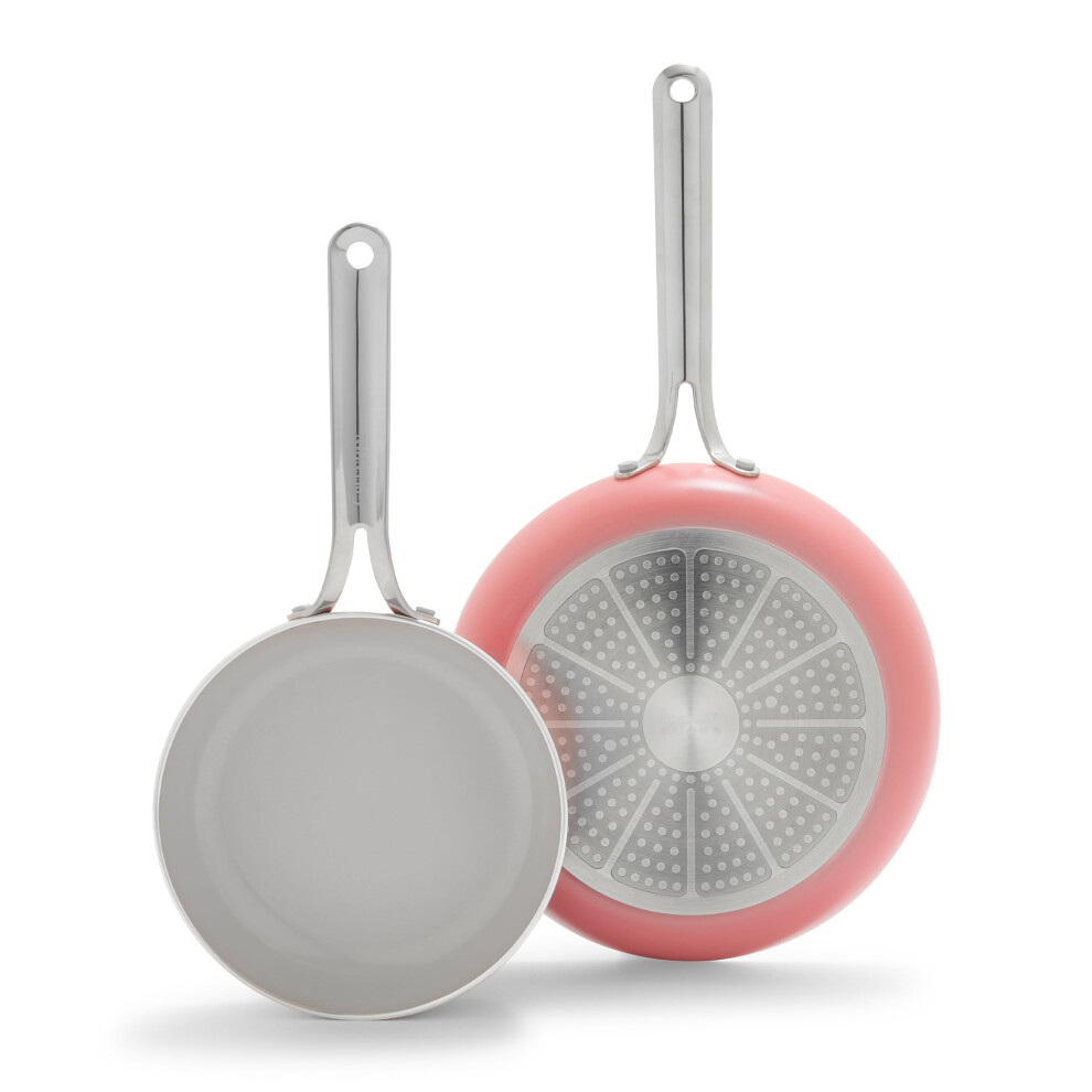 GreenPan Nova 8  & 10  2 Piece Frying Pan Skillet Set  Oprahs Favorite Things 2024  Induction Suitable PFAS-Free Nontoxic Ceramic Nonstick  Dishwasher