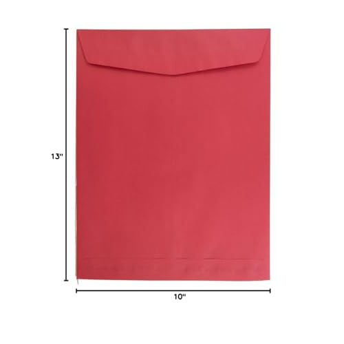 JAM PAPPER 10 x 13 ppet katalog frgade kuvert - rda tervunnet - 100/pack 2