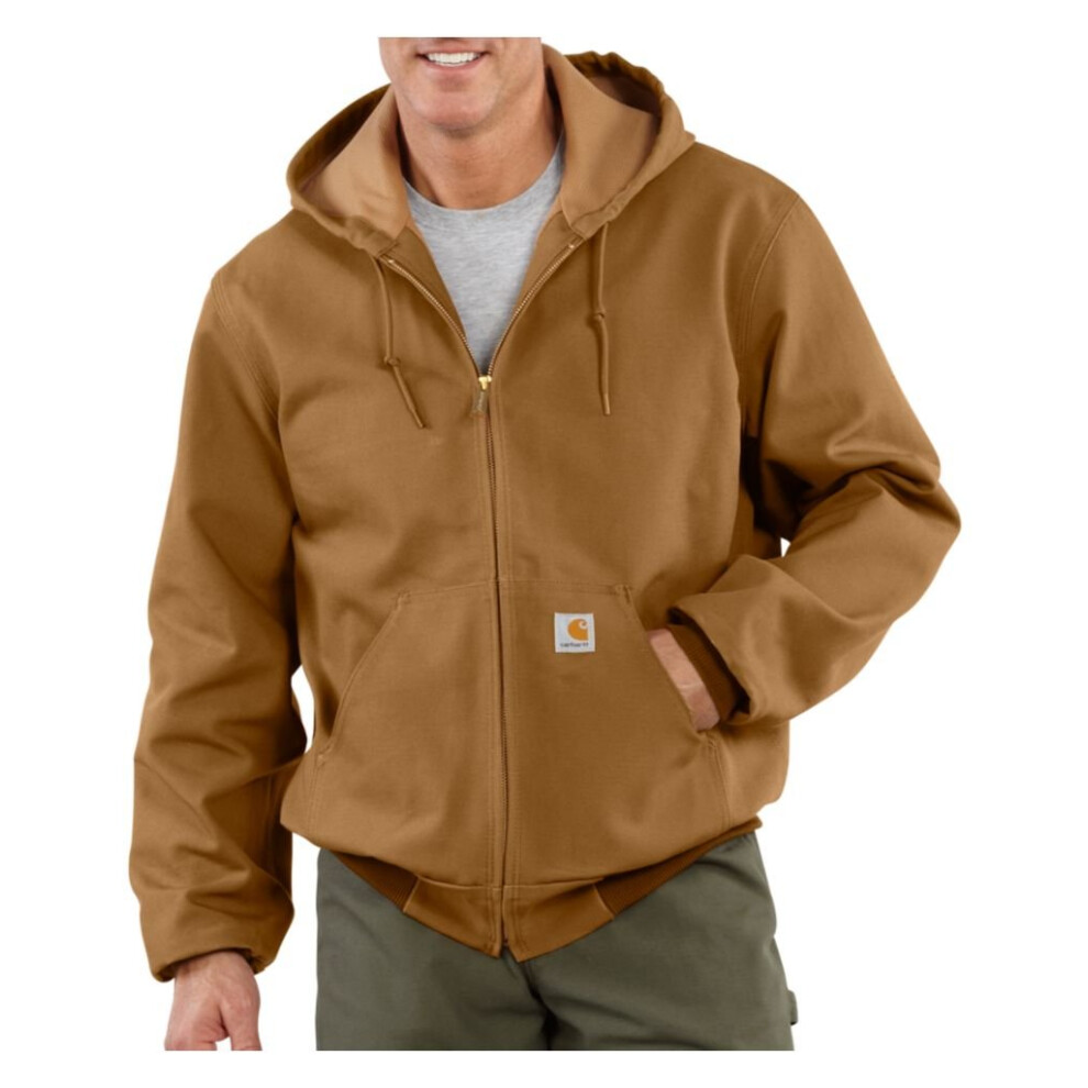 Carhartt mens Thermal Lined Duck Active J131 (Big & Tall) athletic insulated jackets  Carhartt Brown  5X-Large US