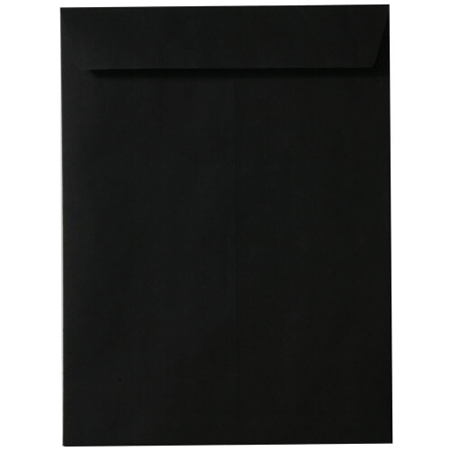 JAM PAPPER 10 x 13 ppna katalogkuvert - Smooth Black - 100/pack