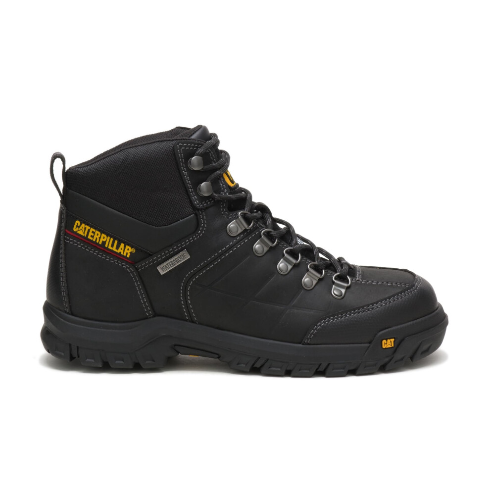 Cat Footwear Men's Threshold Waterproof Steel Toe Work Boot  Black  6.5