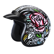 Daytona Helmets 3/4 Shell Open Face Motorcycle Helmet - DOT Approved Lightweight & Comfortable Vintage Design for Scooter Cruiser & Street Bikes -