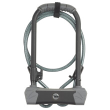 Yale YUL3C/14/230/1 - Maximum Security Bike Lock 230mm - U Lock with Cable - Hardened Steel - Heavy Duty Protection - 4 Keys Including 1 with Micro-Li