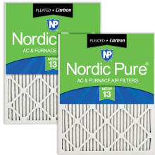 Nordic Pure 24x30x1 (23 1/2 x 29 1/2 x 3/4) Filtres     air pliss   s Merv 13 plus en carbone 2