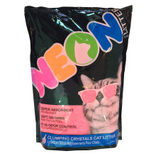 NEON Clumping Silica Gel Crystal Kattenbakvulling Roze