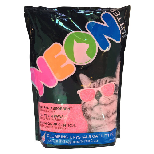 NEON Clumping Silica Gel Crystal Pink