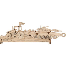 UGEARS 70185 Brave UA Traktor Holzmodellbausatz