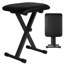 FKEBGDSU Piano Bench Adjustable Keyboard Bench X-Shaped Portable Piano Bench Padded Music Bench Foldable Keyboard Stool Non-Slip and Waterproof S