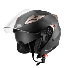 Helma YEMA Unisex Motocykl Open Face Schvleno DOT YM-627 Motocykl Moped Jet Bobber Pilot Crash Chopper 3/4 polovicn helma se slunecn clonou pro do