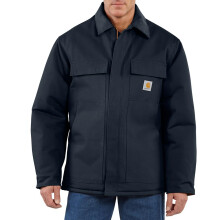 Carhartt Herr C003 Loose Fit Firm Duck Isolerad Traditionell Jacka, Mörk Marinblå, XX-Stor