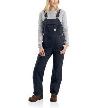 Carhartt Dames Relaxed Fit Gewassen Duck Geïsoleerde Bovenalls, Marineblauw, X-Large Lang US