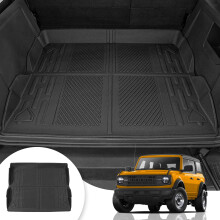 Maxzina bagageruimtemat compatibel met 2021 2022 2023 2024 2025 Ford Bronco kofferbakmat All-Weather TPE kofferbakbak bagageruimte voor Ford Bronco a