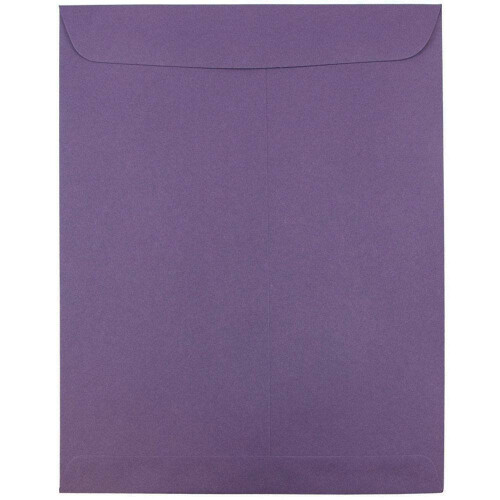 JAM PAPER 10 x 13 Open End Catalog Premium Envelopes - Dark Purple - 100/Pack