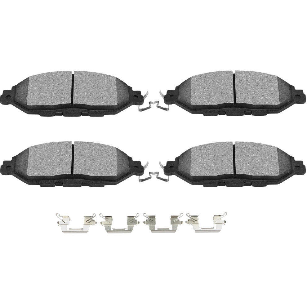Scitoo D1649 Ceramic Brake Pads Sets Front W/Hardware Replacement For Infiniti For Jx35 2013 For Infiniti For Qx60 2014-2019 For Nissan For Murano 201 198519876008