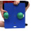 Cando Balance Board 15x18 polegadas 2 polegadas de altura verde 2