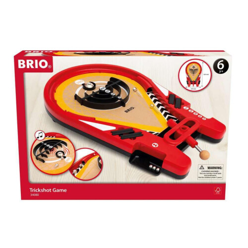 Brio BRIO 34080 Gioco Trickshot | Gioco di Pinball Classico per Età 6+