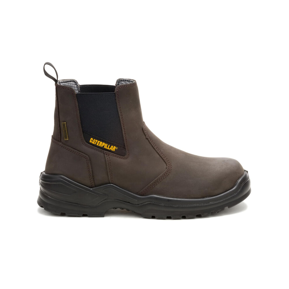 Cat Footwear Men's Striver Chelsea Steel Toe Waterproof Industrial Boot  Brown  12 Wide
