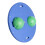 Cando Balance Board 16 polegadas 2 polegadas de altura verde 2