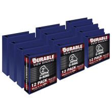 Samsill Durable 2 palce Vyrobeno v USA D Ring Prizpusobiteln Clear View Modr Balen po 12 Pojme 475 strnek