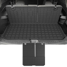 powoq Cargo Mat Compatible with 2016-2025 Honda Pilot (No Elite) Trunk Mat with Backrest Mat TPE Cargo Liner Trunk Liner Replacement for 2016-2025 Ho
