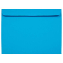 JAM PAPER 9 x 12 kirjasen värilliset kirjekuoret - sininen - 100 / kpl