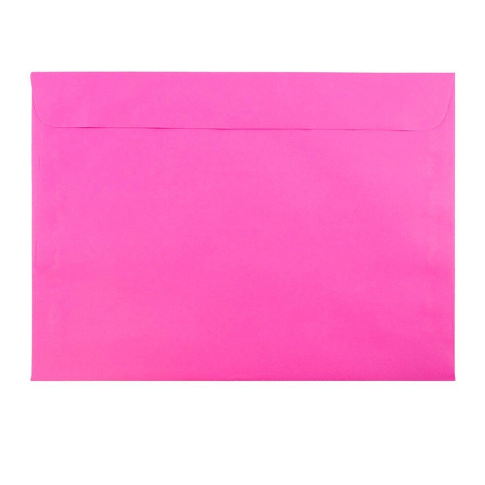 Jam Paper 9 X 12 Livret Enveloppes Color Es - Ultra Fuchsia Hot Pink - 100 / Pack-image