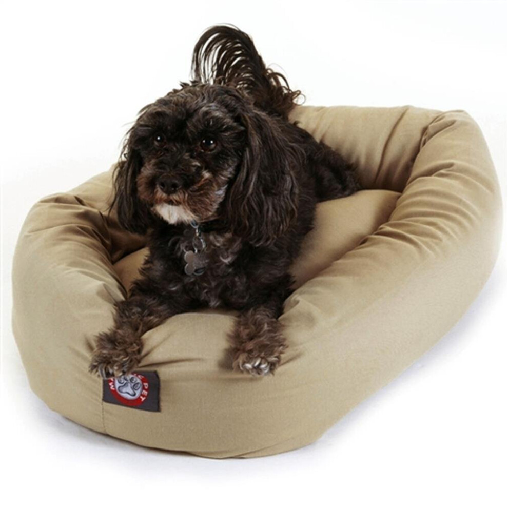 Cama Relajante Para Perros Majestic Pet De 61 Cm, Lavable, Redonda, Suave Y Acogedora, Con Soporte Para La Columna Vertebral Para Que Los Perros-image