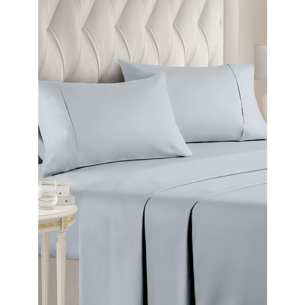 Egyptian Cotton Sheet Set - Queen Size Sheet Set - 100% Egyptian Cotton Sheets - Deep Pocket Bed Sheets - Silky & Soft Luxury Egyptian Cotton - H